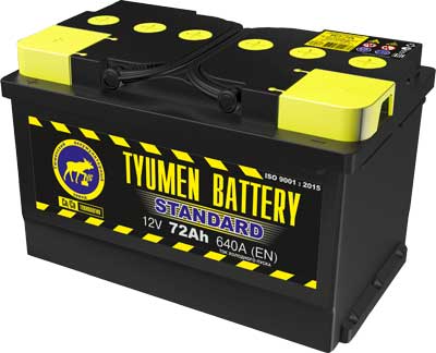 Автомобильный аккумулятор TYUMEN Battery STANDART 6CT-72.0 LR (278х175х175)