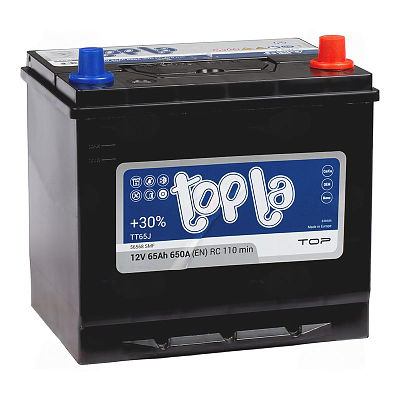 Автомобильный аккумулятор TOPLA Тop JIS 65.0 Ah+R 118667 TT65J 56568 SMF 