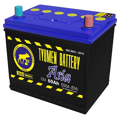 Автомобильный аккумулятор TYUMEN Battery Asia 60.0 Aч R+ EN 520A (230x175x220)