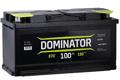 Автомобильный аккумулятор DOMINATOR 6СТ-100 VL (1) (арт.600119060)
