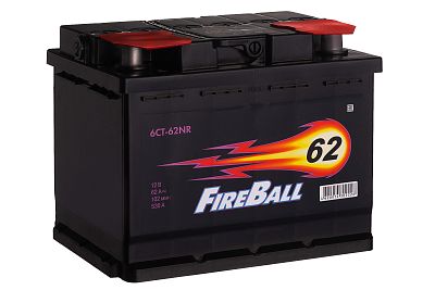 Автомобильный аккумулятор FIRE BALL 6СТ-62 (0) NR (арт. 562108020)