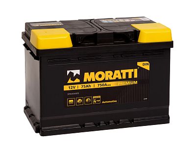 Автомобильный аккумулятор MORATTI 75 (1) L3 (арт.575014075)