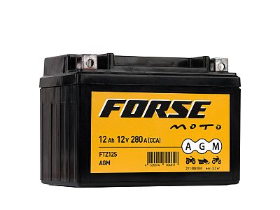 Аккумулятор мото FORSE AGM 6мтс 12 А/ч ( FTZ12S) (арт.211008050)