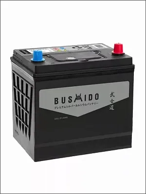 Автомобильный аккумулятор BUSHIDO SJ 65 обр (75D23L, HO)