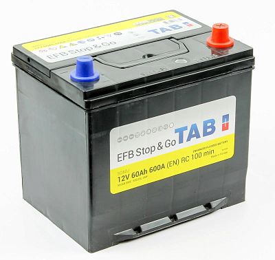 Автомобильный аккумулятор TAB EFB Stop&Go 6СТ-65.0 (56568) яп. ст/бортик