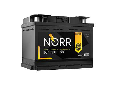 Автомобильный аккумулятор NORR 6СТ-60 (1) VL (арт.560107090)