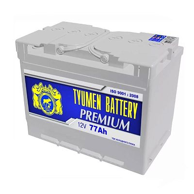 Автомобильный аккумулятор TYUMEN Battery Premium 77.1 Aч L+ EN 680A (278x175x190)