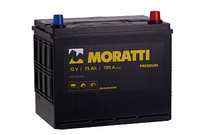 Автомобильный аккумулятор MORATTI JIS 75 а/ч (0) D26 (арт.575320032) 